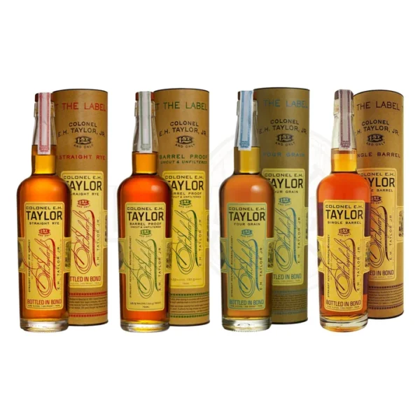 E.H. Taylor Straight Rye Bourbon, Barrel Proof, Four Grain & Single Barrel Bundle